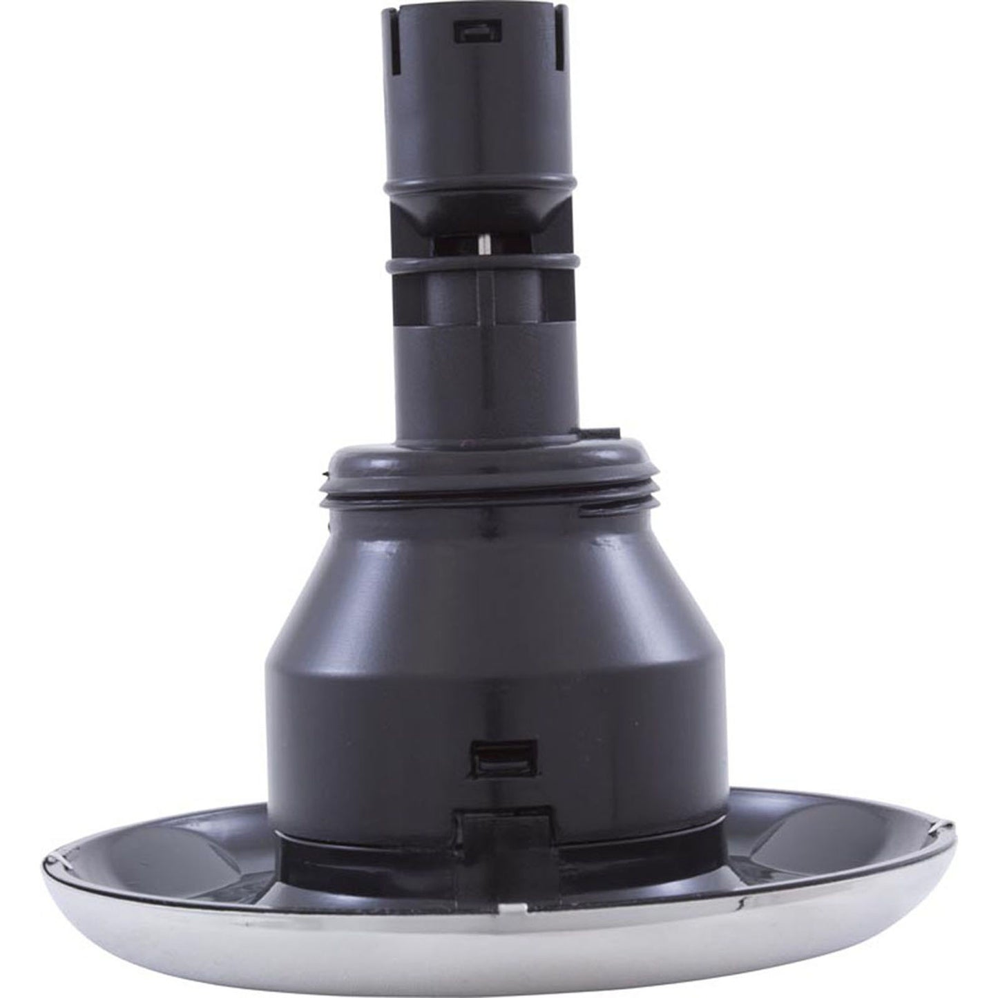 Jet Intl, RD Quantum, 4-3/8"fd, Twin Roto, solide, inox/noir, filetage