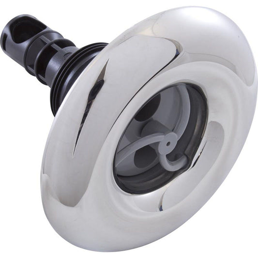 Jet Intl, RD Quantum, 4-3/8"fd, Twin Roto, solide, inox/gris, filetage