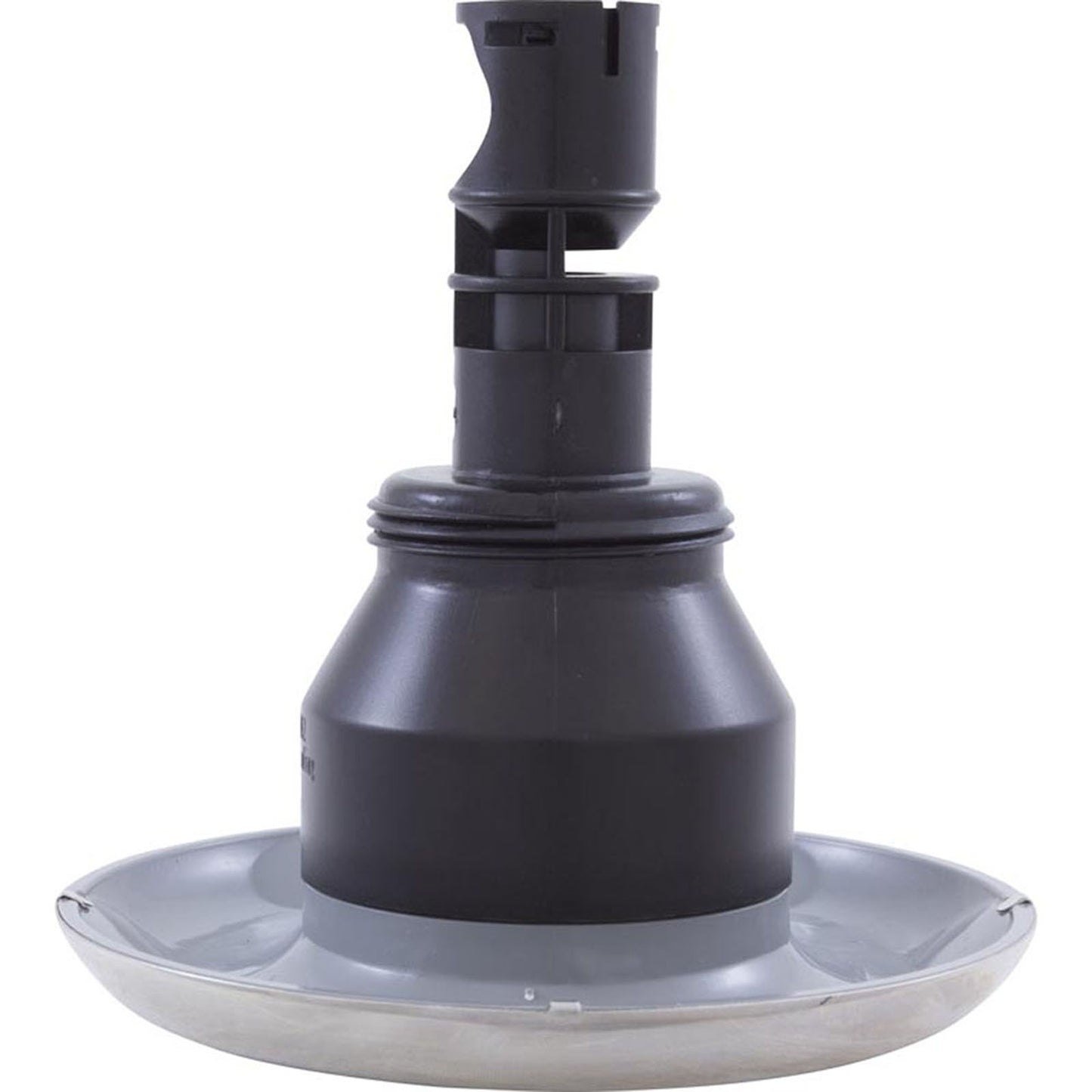 Jet Intl, RD Quantum, 4-3/8" fd, Dir, Liso, Acero inoxidable/gris, Roscado