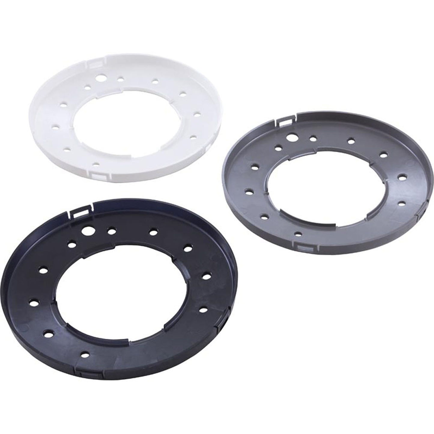 Light Face Ring Set, Zodiac, Spa, Plastic, Wht, Blk, Gry