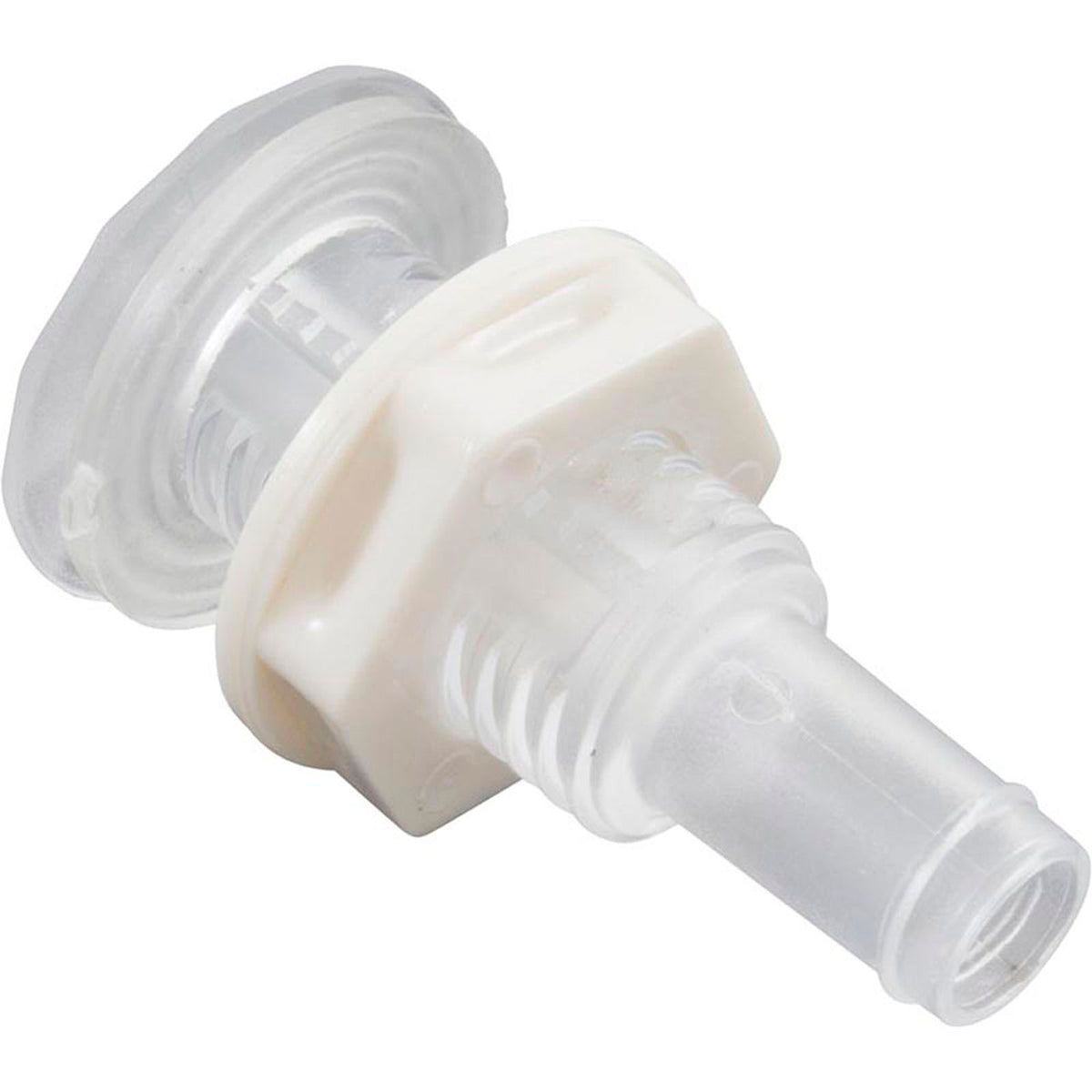 Lente de luz, paso de agua, 1" fd, 1/2" hs, con tuerca y junta