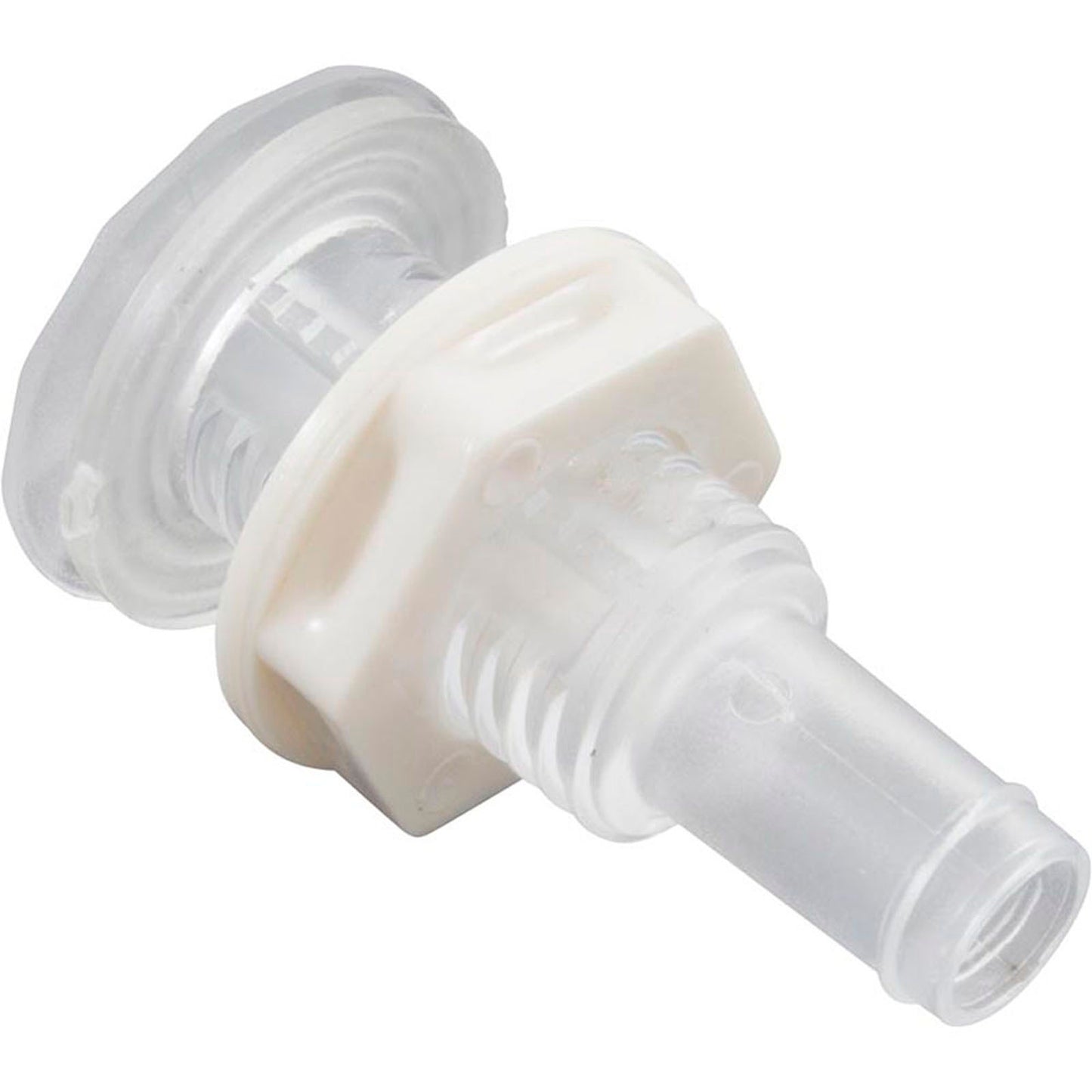 Lente de luz, paso de agua, 1" fd, 1/2" hs, con tuerca y junta