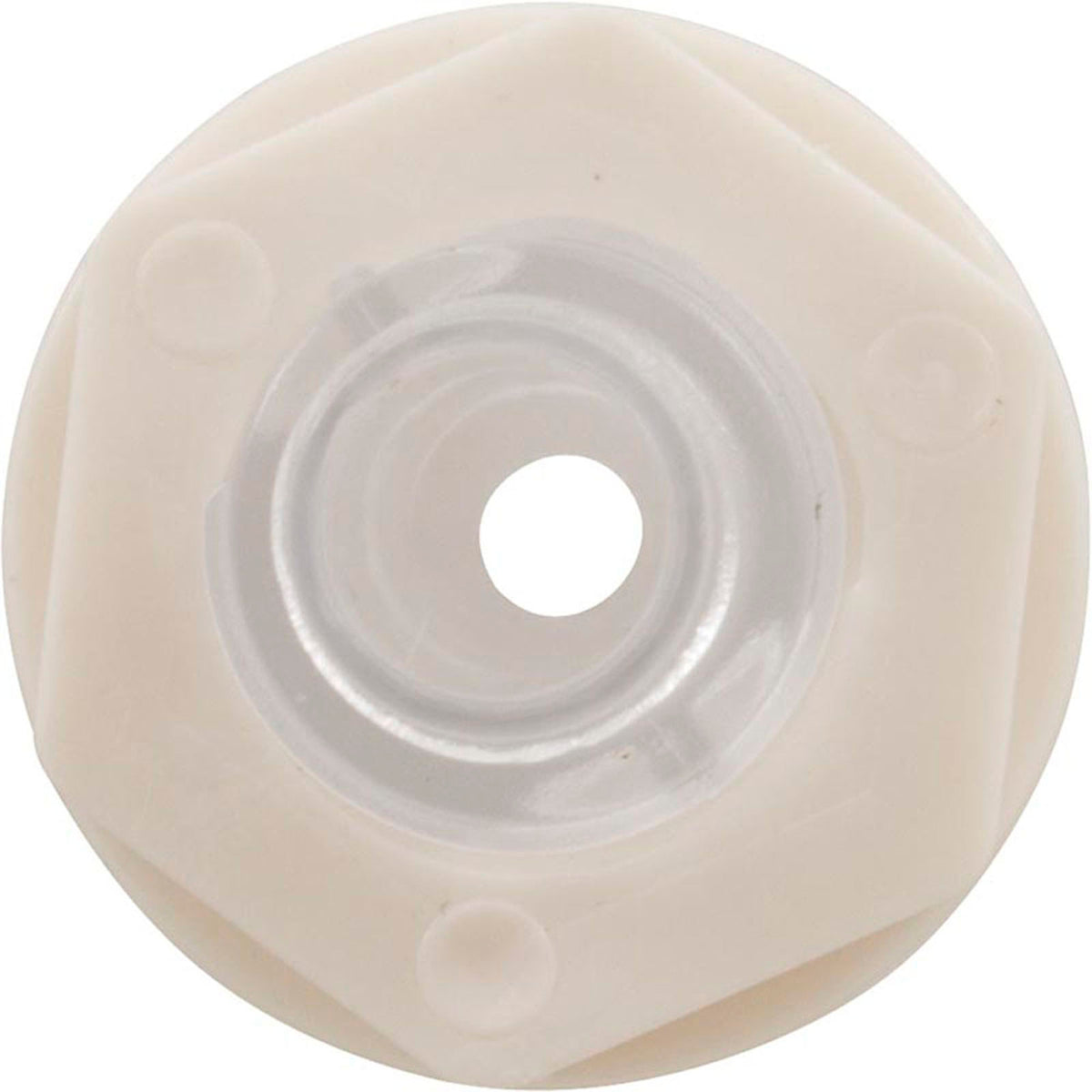 Lente de luz, paso de agua, 1" fd, 1/2" hs, con tuerca y junta