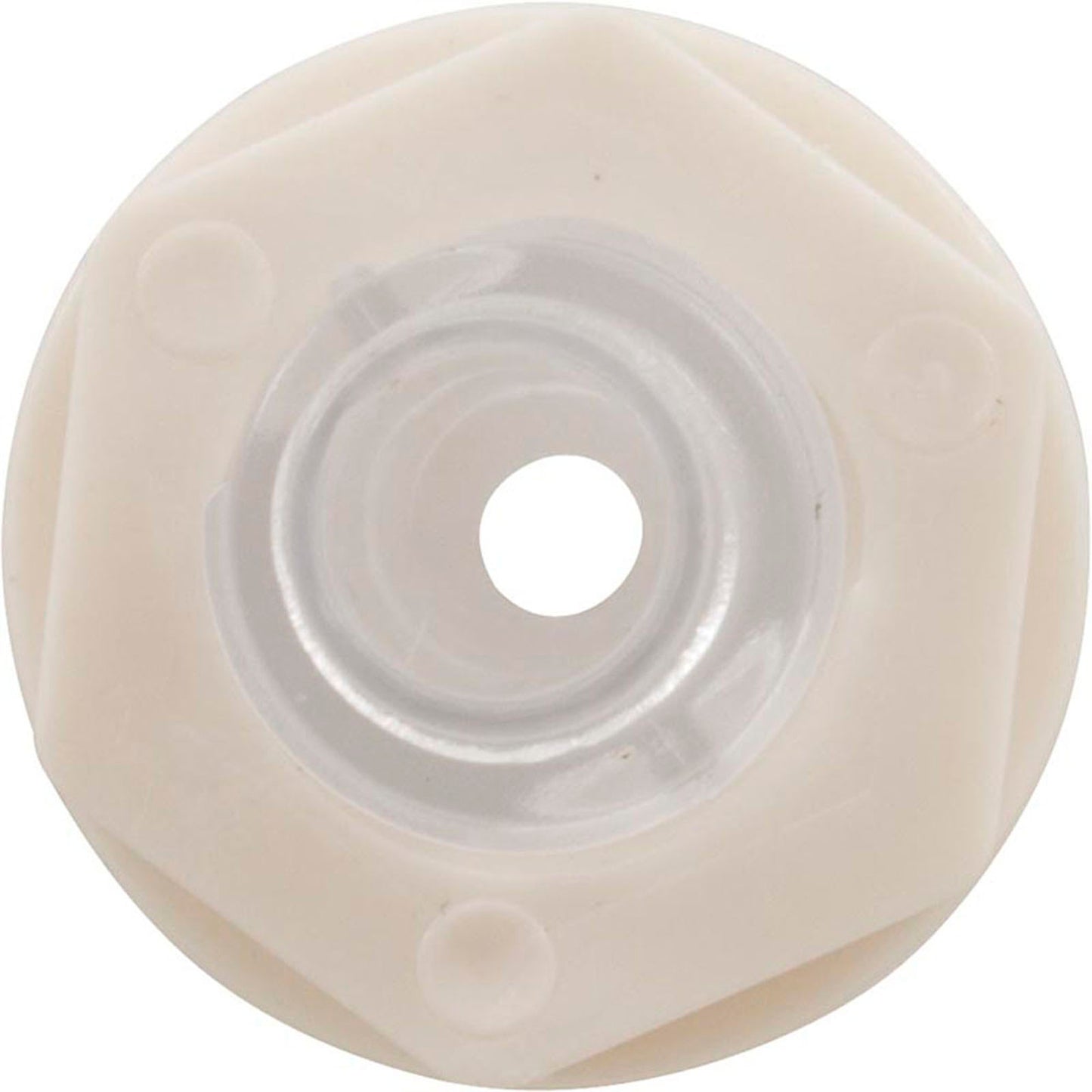 Lente de luz, paso de agua, 1" fd, 1/2" hs, con tuerca y junta