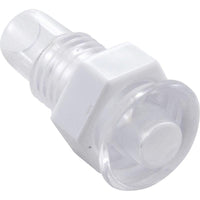 Light Wall Fitting, RD, Mini POL, 1/2"hs, 11/16"fd, Clear