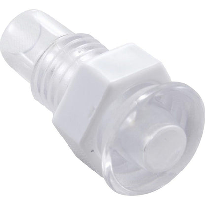 Light Wall Fitting, RD, Mini POL, 1/2"hs, 11/16"fd, Clear