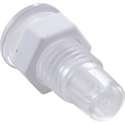 Light Wall Fitting, RD, Mini POL, 1/2"hs, 11/16"fd, Clear