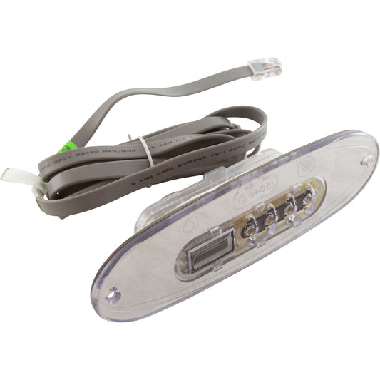 Topside, BWG MVP260/VL260, 4 boutons, sans superposition, cordon de 6 pieds, transparent