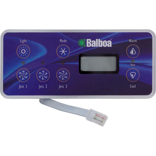 Dessus, BWG VL701S, 7 boutons, Lt, Mode, P1, P2, P3, Temp