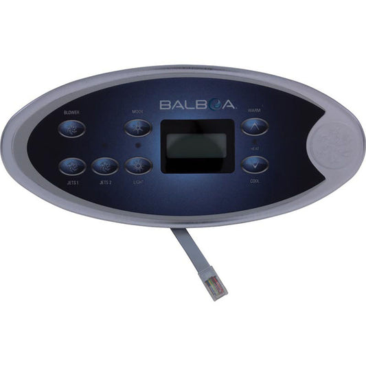 Dessus, BWG VL702S, 7 boutons, P1, P2, Bl, Lt, Mode, Temp