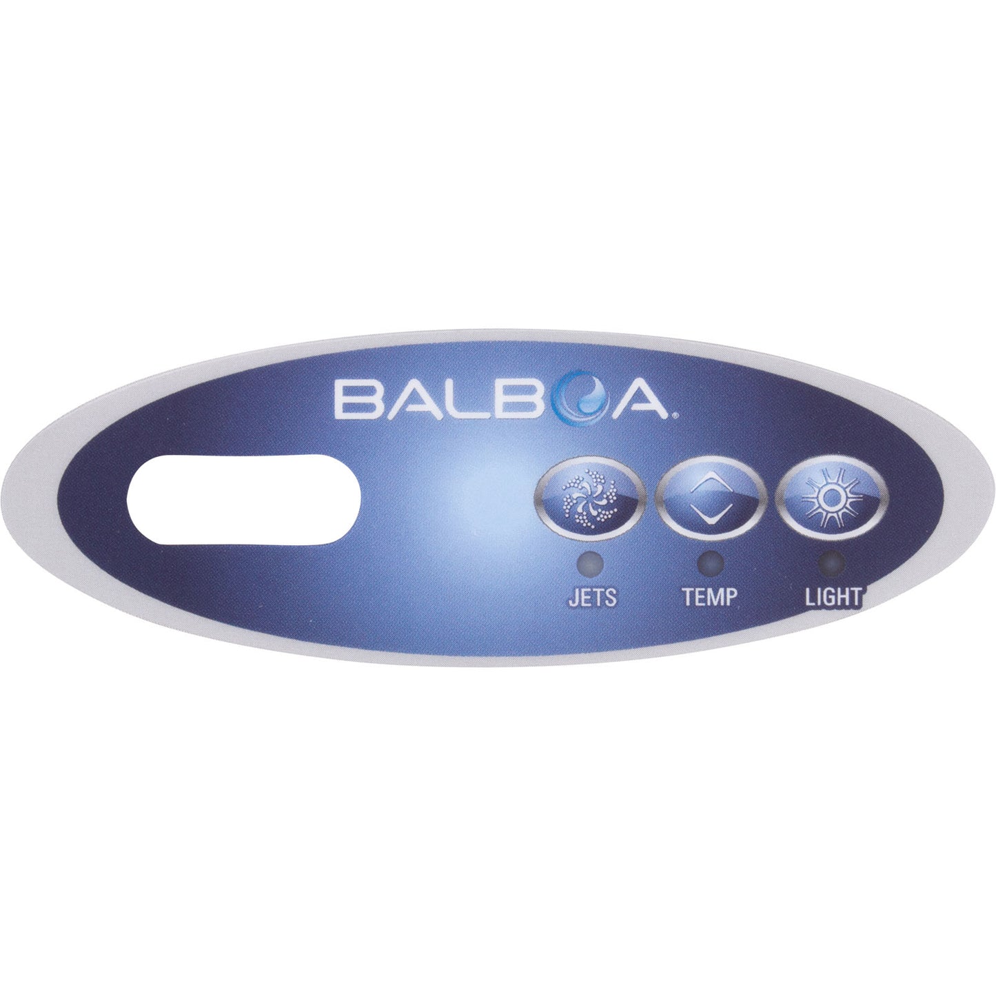 Overlay, Balboa Water Group Duplex Mini Oval, Jet/Light, LCD