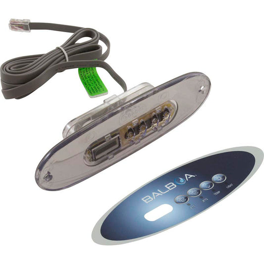 Topside, BWG MVP260/VL260, 4 boutons, avec superposition, P1, P2, Temp, Lt