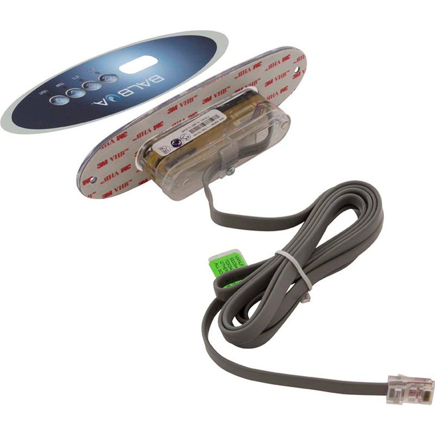 Topside, BWG MVP260/VL260, 4 Btn, w/Overlay, P1, P2, Temp, Lt