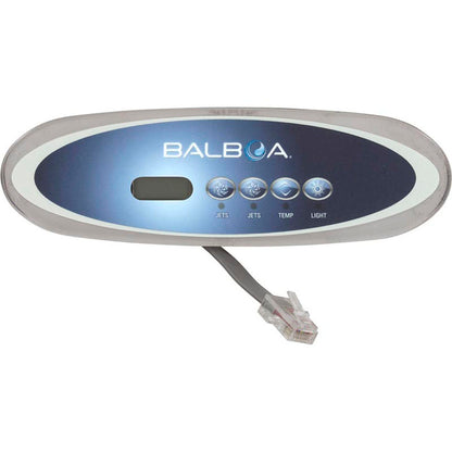 Topside, BWG MVP260/VL260, 4 Btn, w/Overlay, P1, P2, Temp, Lt