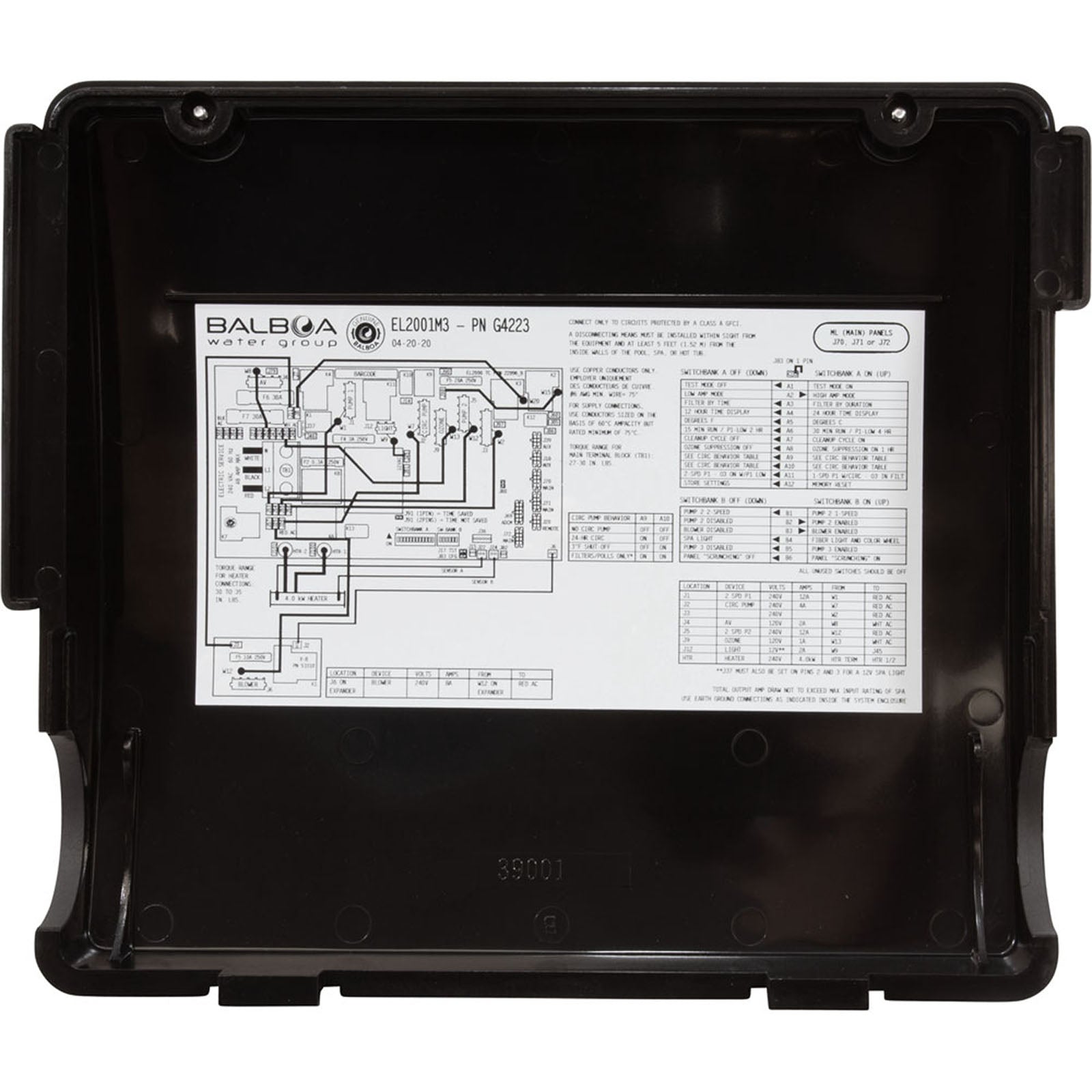 Control, Genuine BWG EL2001M3, P1 (2) , P2 (2) , Bl, 4kW, 115v/230v