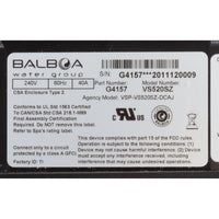 Control, BWG VS520SZ, P1 (2) , P2 (2) , Bl, Oz, Lt, 4kW, 230v