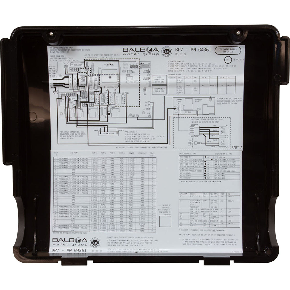Control, Balboa Water Group Retrofit Kit, BP7, TP500