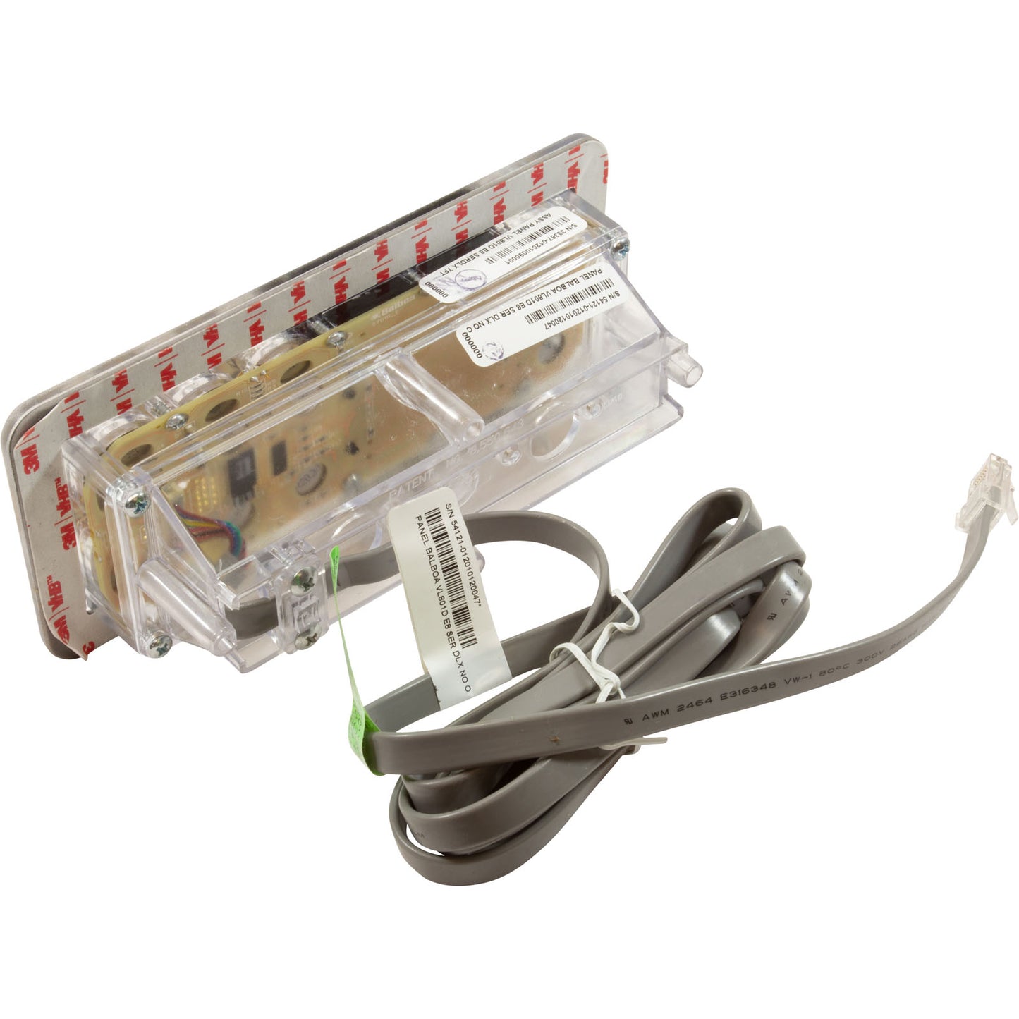 Topside, BWG VL801D, Prog/Mode/Warm/Cool/Time/Jets/Lt/Bl