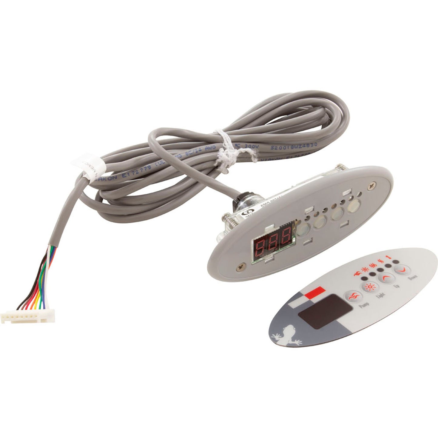 Topside, Gecko TSC-9/K-9, 4 boutons, 1 pompe, petit ovale, LED