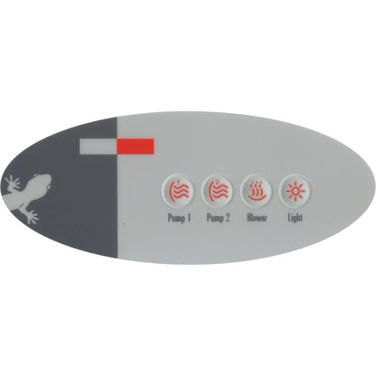 Topside, Gecko TSC-3 Aux, 4 Button, 2 Pump, Small Oval