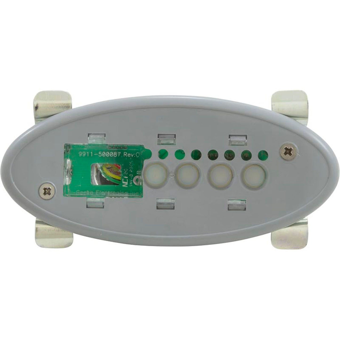 Topside, Gecko TSC-3 Aux, 4 Button, 2 Pump, Small Oval