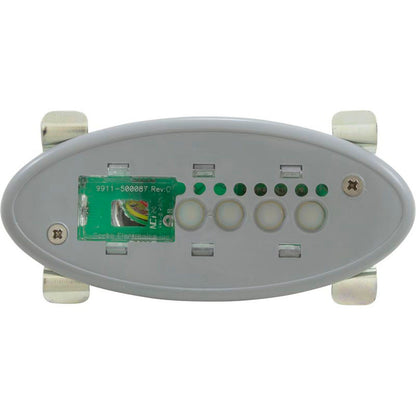 Topside, Gecko TSC-3 Aux, 4 Button, 2 Pump, Small Oval