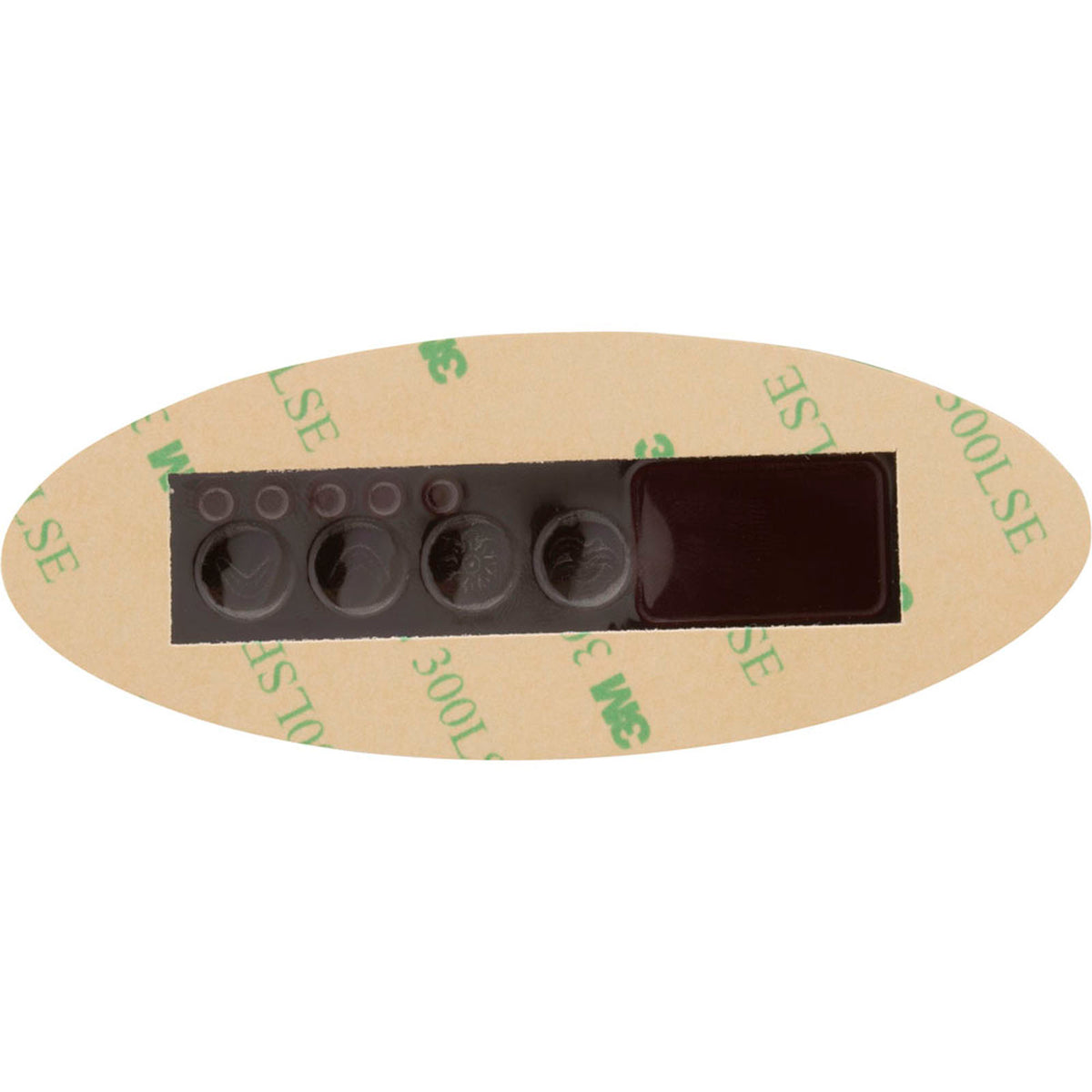 Overlay, Gecko TSC-9-GE1, 4 Button, P1, Light
