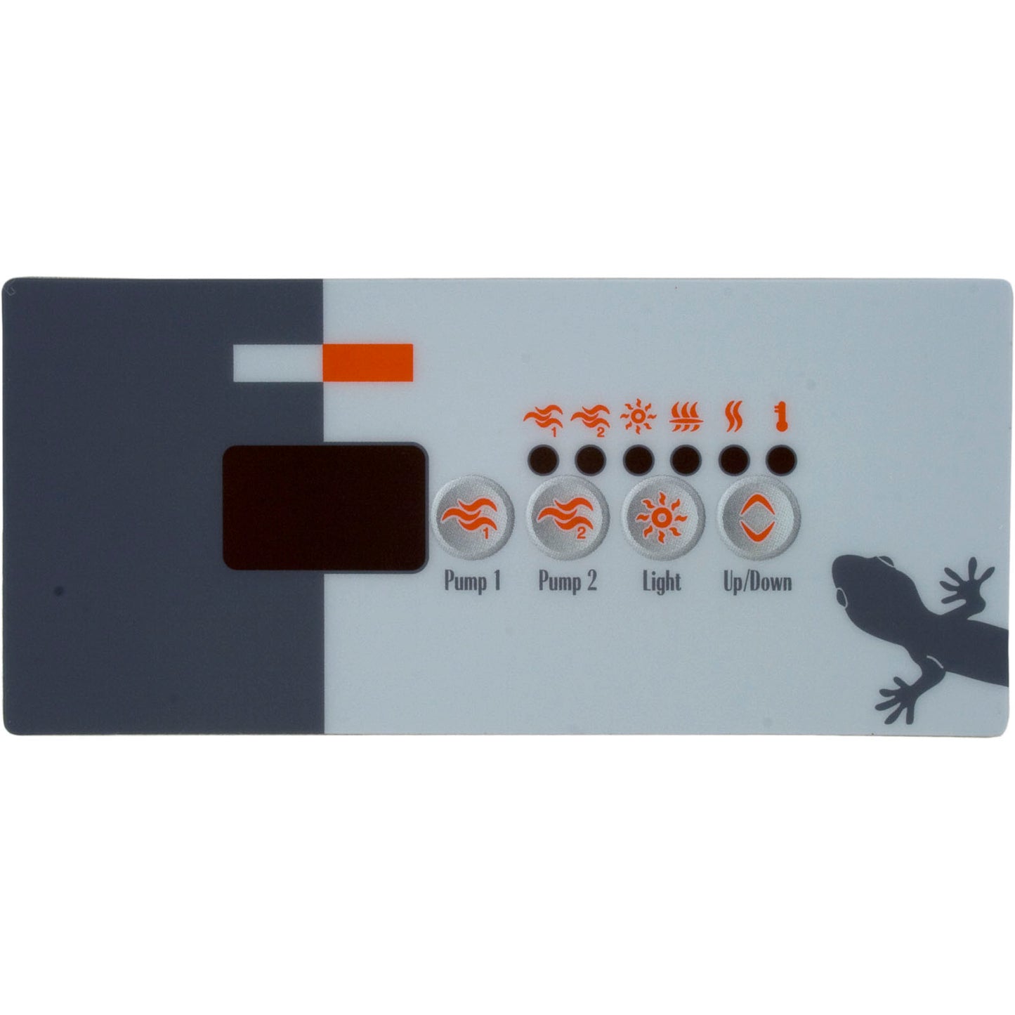 Topside, Gecko TSC-18/K-18, 4 Btn, Small Rec, LED, w/2 Overlays