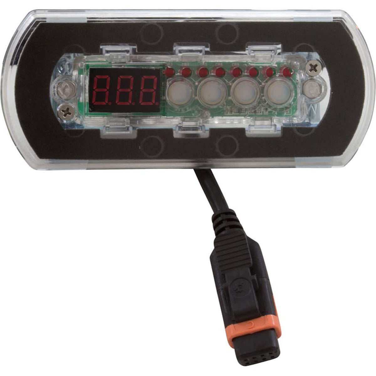Topside, Gecko in.k200, 4 Button, 2 Pump, LED, w/o Overlay