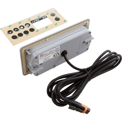 Superposición, Gecko en k19, 4 botones, P1, Lt, subir temperatura, bajar temperatura