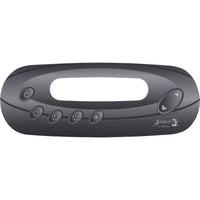 Overlay, HydroQuip in.k450 7-Button, P1, P2, P3, Lt, Grey