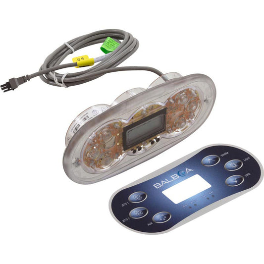 Parte superior, Hydro-Quip TP600, P1, P2, Aux, Lt, Temp, LCD