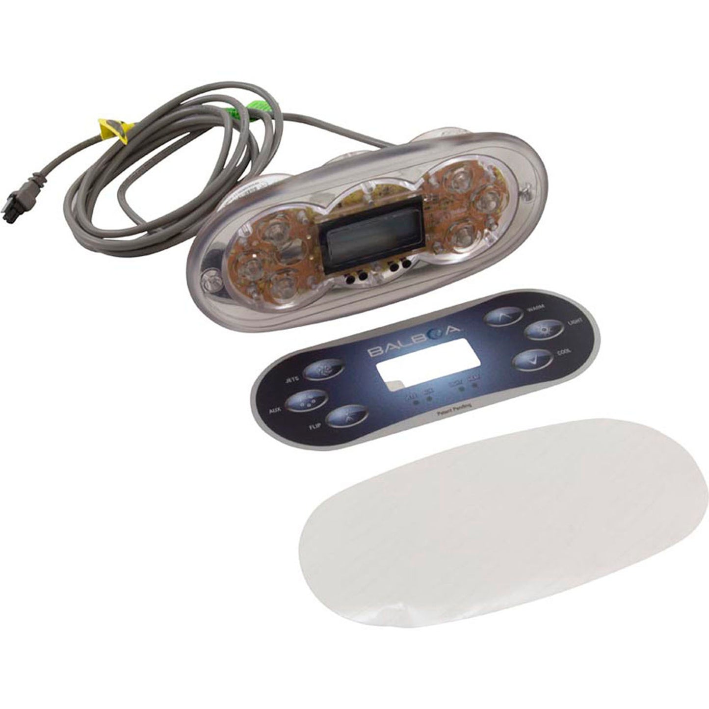 Parte superior, Hydro-Quip TP600, P1, Aux, Flip, Lt, Temp, LCD