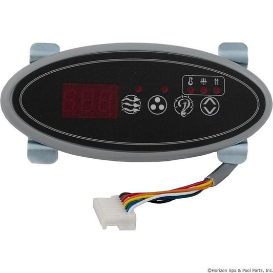 Topside, HQ Eco 2, 4 boutons, P1, Lt, Aux, Sm Oval, cordon de 10 pieds