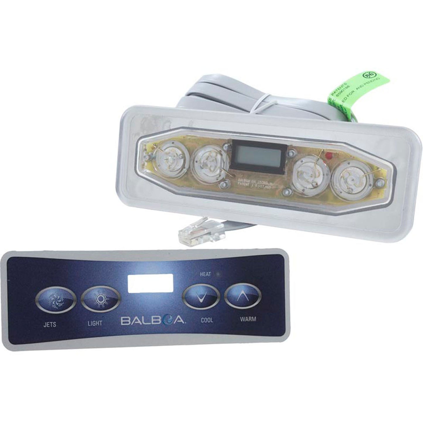 Parte superior, Hydro-Quip Eco 401, P1/Lt/Temp, Rectángulo, 7 pies, LCD