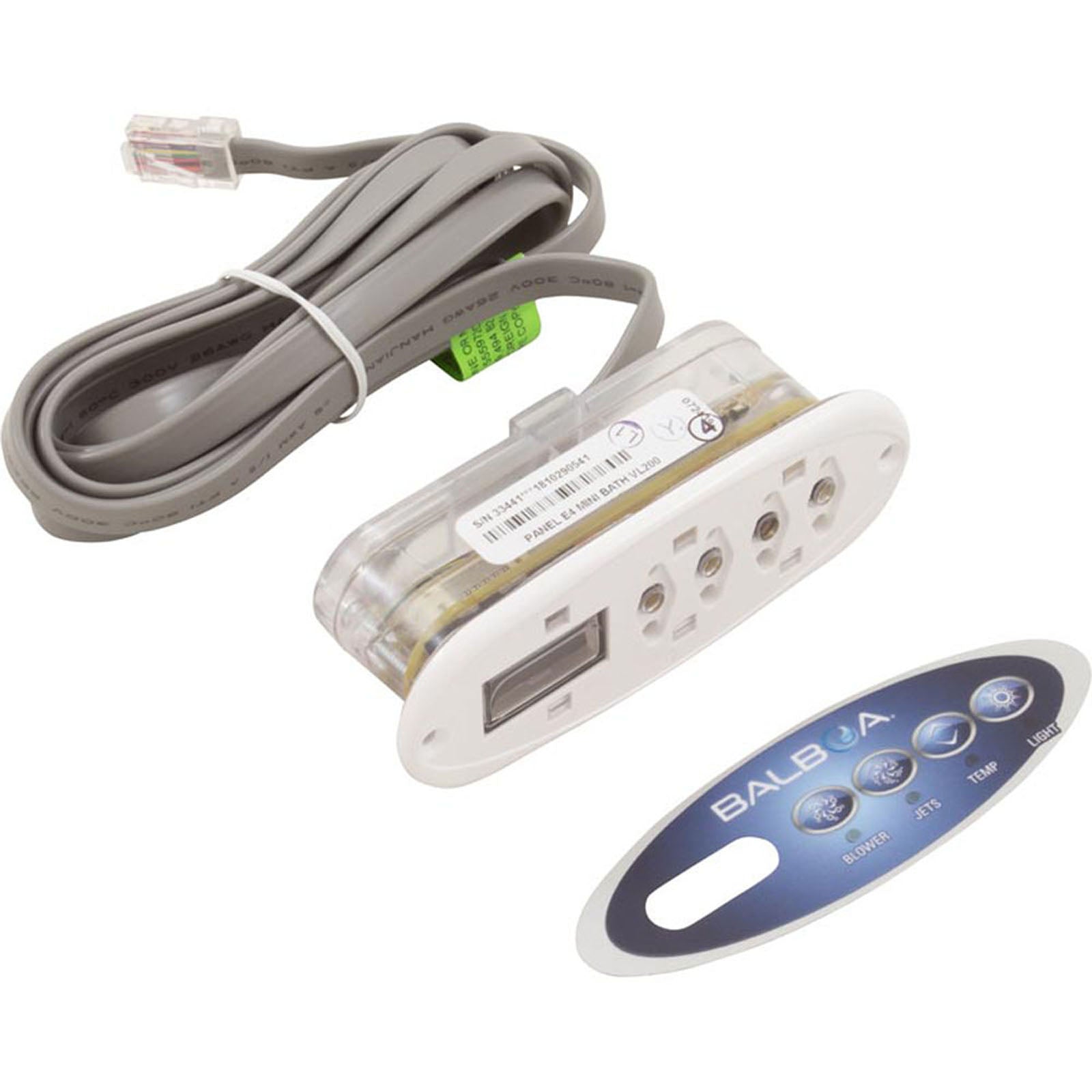Topside, HQ-BWG VL200, 4-Button, Bl, P1, Temp, Lt, LCD, w/ Overlay