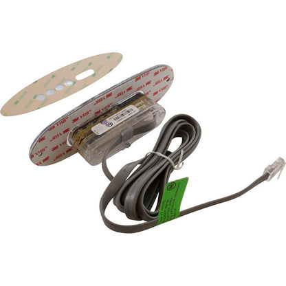 Topside, BWG VL260, 4 Btn, Oval, LCD, 10ft, w/Overlay, Gray