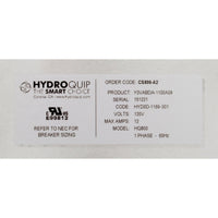 Control, Hydro-Quip CS800-A2, P1, Bl, 115v, 1.1kW, GFCI Cord