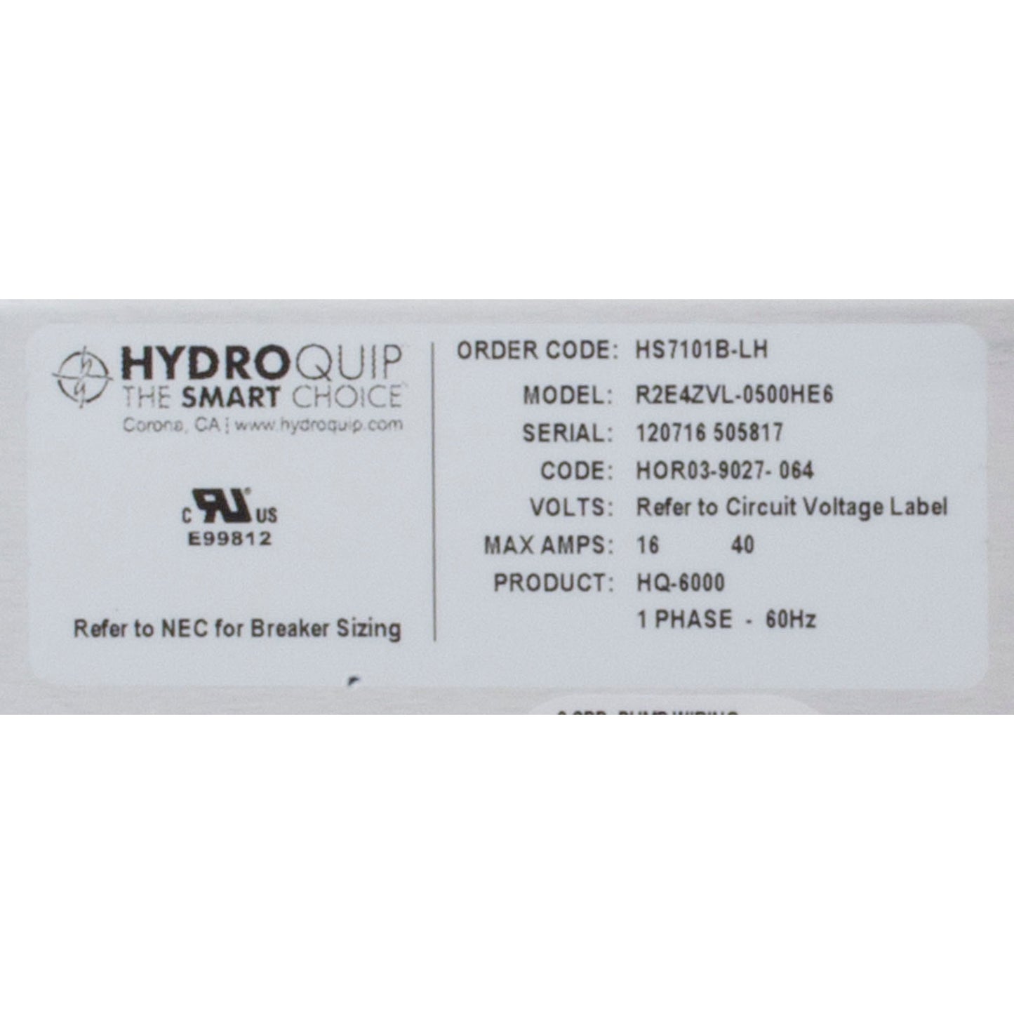 Contrôle, Hydro-Quip Silver-B, 115v/230v, 4.0kwSlide, avec Topside