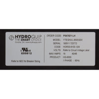 Control, Hydro-Quip PS6702Y-HS30, P1, Bl, Oz, Lt, 5.5kW, in.K19