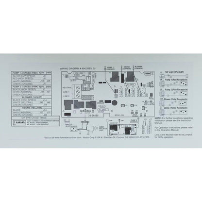 Contrôle, Hydro-Quip PS6703BP-HS60, P1, P2, Bl, Oz, Lt, 5,5 kW, TP600