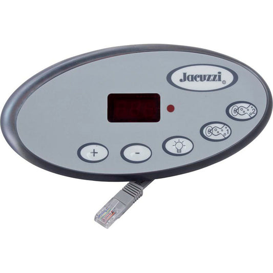 Parte superior, Jacuzzi Serie J-300 LED, 5 botones, P1, P2, Lt