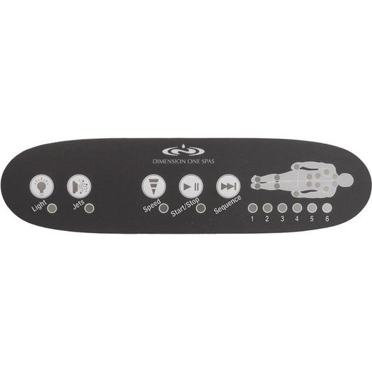 Overlay, Dimension One, TSC-42, 5 Button, Gray