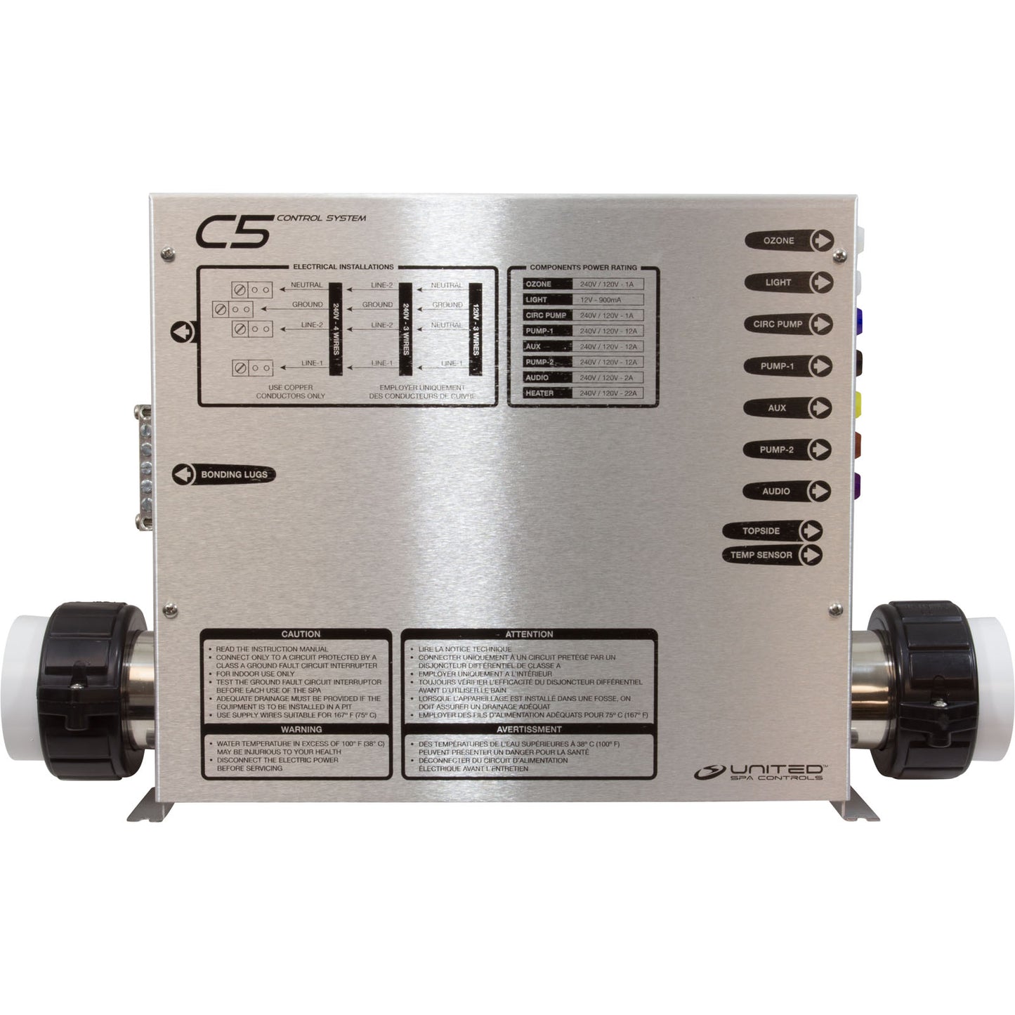 Control, United Spas CB, Bottom Mount Heater