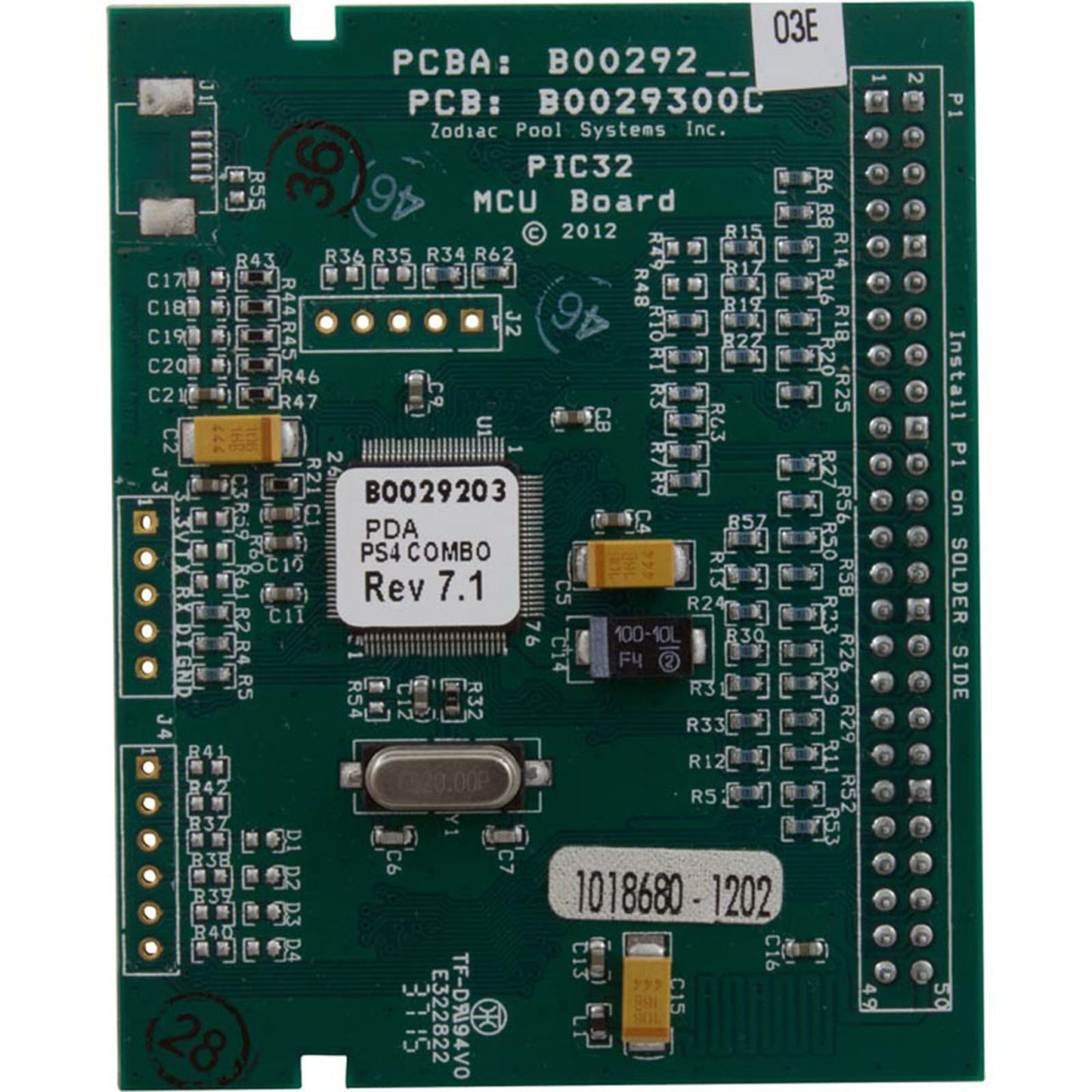 PCB et micrologiciel, Zodiac, JPS, AquaLink PDA, combo 4 piscines/spa