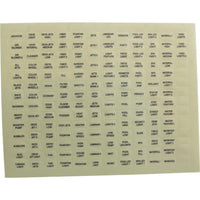 Label, Pentair, IntelliTouchÃ‚Â®, Outdoor Ctrl Panel, Set of 10