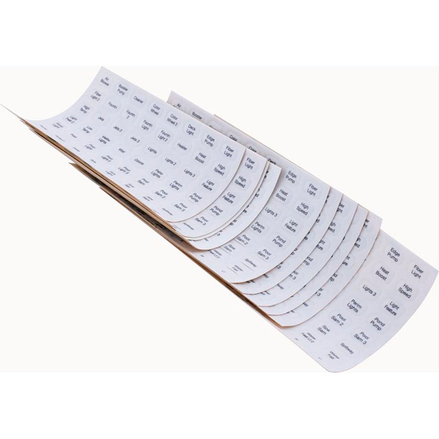 Label, Pentair, EasyTouch, Indoor Control Panel, Set of 10