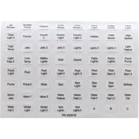 Label, Pentair, EasyTouch, Indoor Control Panel, Set of 10