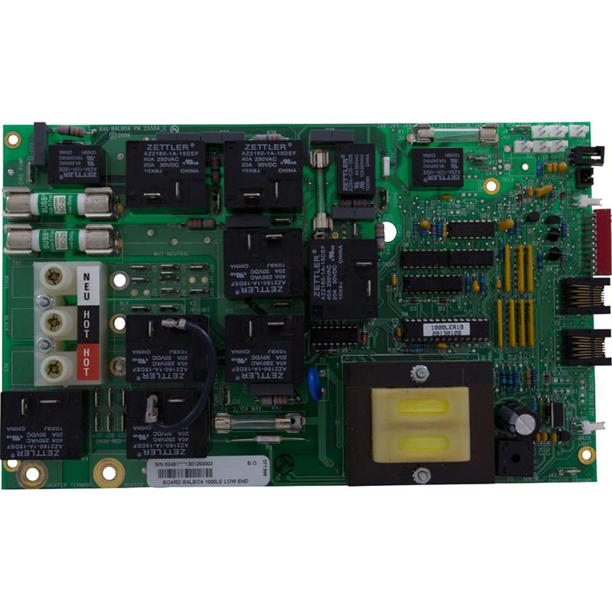 PCB, Balboa, 1000LE, 52491, Pressure Switch