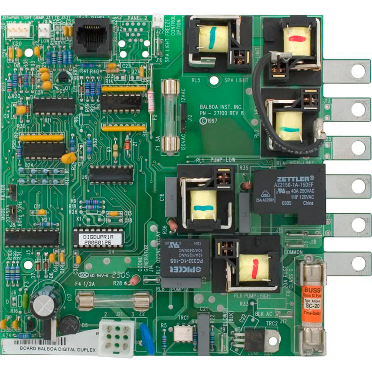 PCB, Balboa, Duplex Digital, 54003